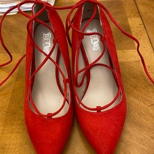 Brand new red shoes- 4 inch heel